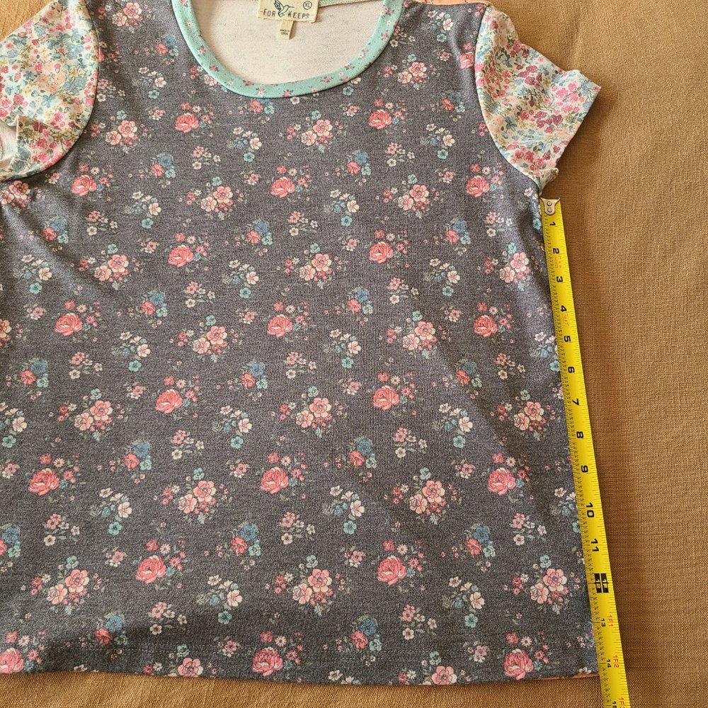Multi-Floral Rustic Tee NWOT - Picture 11 of 13